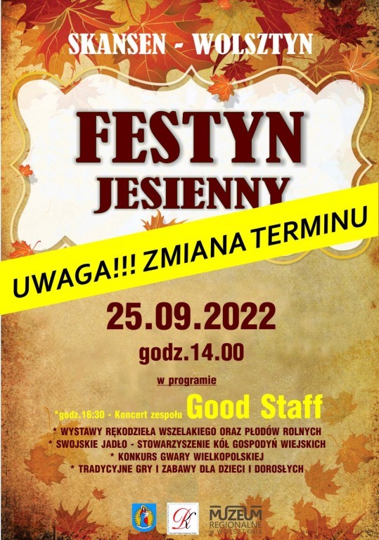 FESTYN JESIENNY - ZMIANA TERMINU