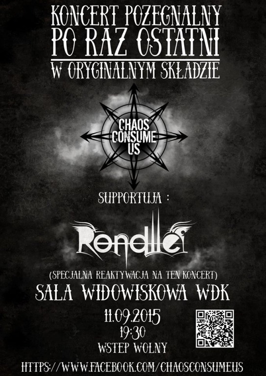 Ostatni koncert Chaos Consume Us i Rondlle